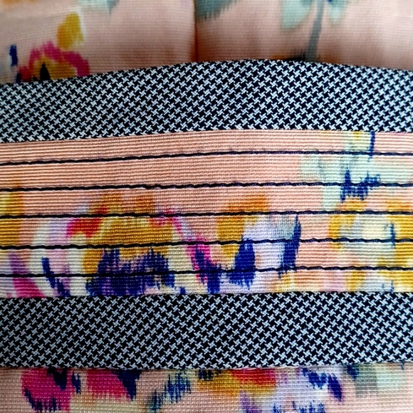 Z Spoke Zac Posen Floral & Contast Trim  Pencil Skirt- Sz. 4 - Picture 4 of 9